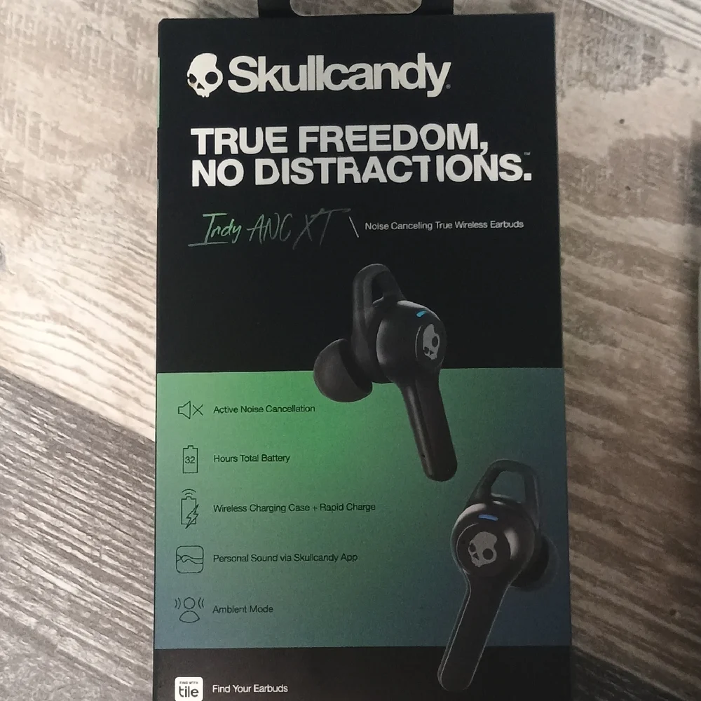Skullcandy Indy ANC XT Wireless Earbuds - Black
